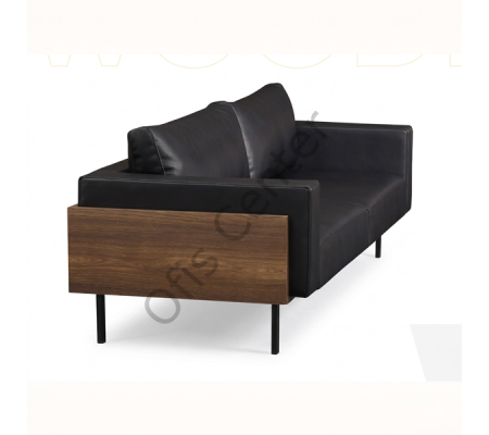 Wooden Üçlü Ofis Büro Kanepesi