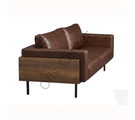 Wooden Üçlü Ofis Büro Kanepesi