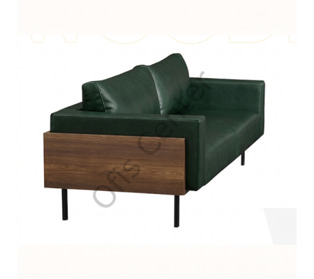 Wooden Üçlü Ofis Büro Kanepesi
