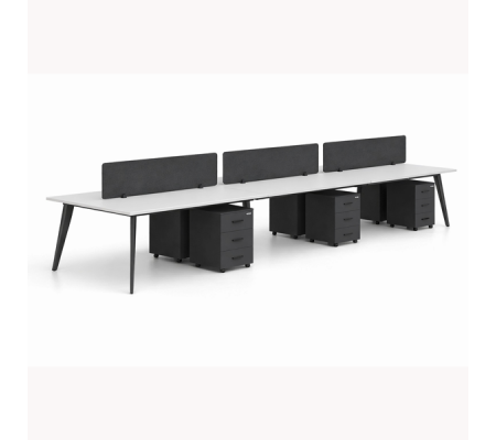 B Plan Altılı Workstation Masa ( 360 cm )