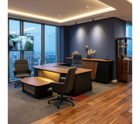 Han Vip Ofis Makam Takımı 250 cm Masalı