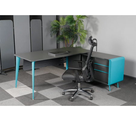 Ritim Etejerli Ofis Büro Masası 165 cm Masalı