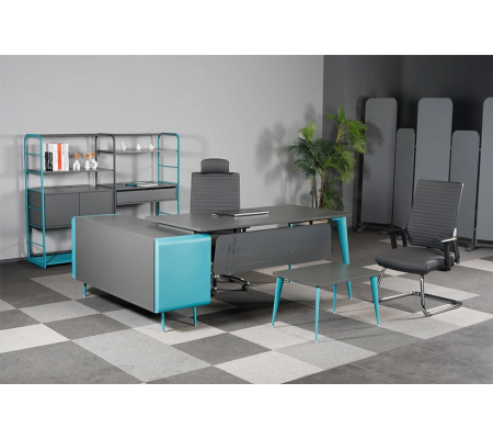 Ritim Etejerli Ofis Büro Masası 165 cm Masalı