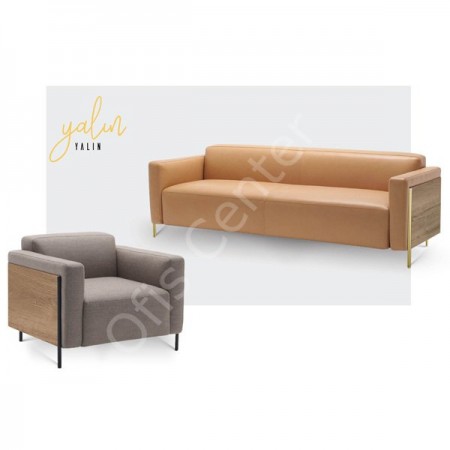 Yalın Gold Üçlü Kanepe