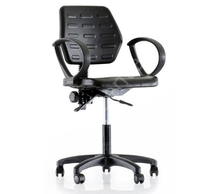 Rebo 532 PU Endüstriyel Sandalye Kolçaklı