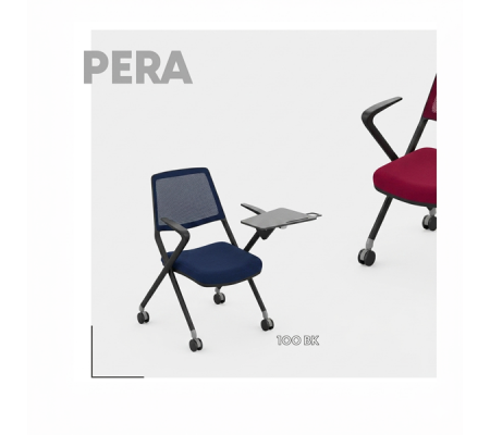 Pera Yazı Tablalı Katlanabilir Konferans Sandalyesi