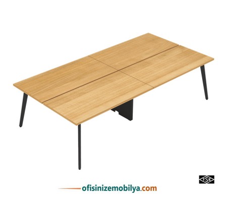 B Plan  Dört'lü Workstation Masa 
